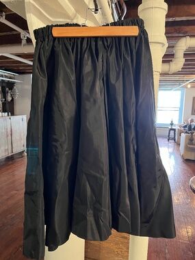 Home made 50s skirt elastic waist, shiny material (unknown) one size